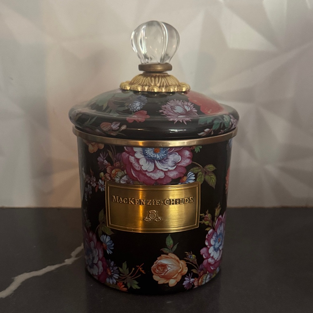 Mackenzie Childs flower market enamel canister